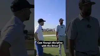 Cameron Young on his discipline when using driver #golftips #golfinstruction #progolfer