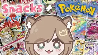 【HANDCAM】Pokemon pack openings and Japanese snacks!