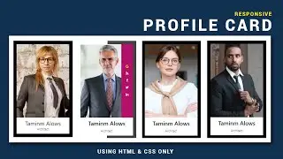 Responsive Team Section With Hover Effect | Profile Card with Hover Effects | BOOTSTRAP, HTML & CSS