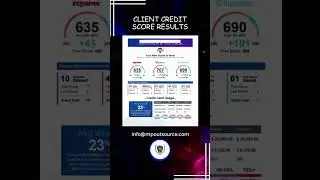 Client Credit score Results... #creditrepair  #virtualassistant #hireustoday