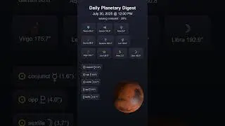 Daily Astrology Digest - July 30, 2025 - nowalogy.com