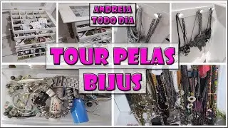 Tour pela bijus: Mostrei todas as minhas bijus e como organizo