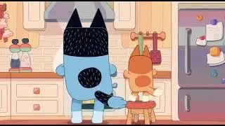 Bluey: Bandit Shaking His Butt While Cooking
