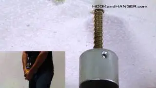 Installing HangerMate&trade; screws from the ground using the Lagmaster Plus&trade; & ODM&trade; pole tools