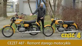 Cezet 175 - Model 487 1986r  Remont starego motocykla cz.4  RESTORATION MOTORCYCLE TIMELAPSE  PL/ENG