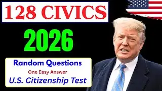 128 Civics Test RANDOM Questions I 128 Civics Questions and Answers | 2025 Version Civics Test #n400