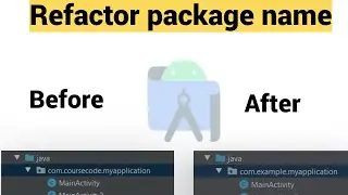 package name| refactor package name in android | how to rename package name in android