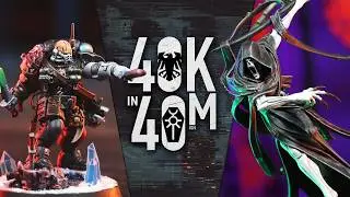 Pantheon of Woe Necrons vs Raven Guard - Warhammer 40k in 40m