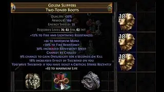 POE: 1 Minute Intro to Crafting 30ex Tailwind Boots (◆expensive)