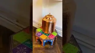 Pure copper water dispenser and copper bottle #coppermatka #copperwaterjug #copperbottle #copper