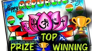 Republic Day Drawing Easy Steps / Republic Day Poster / How To Draw Republic Day Drawing Easy