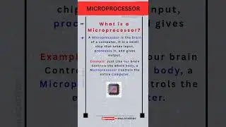 What is Microprocessor? | Simple Explanation with Example | MPMC Basics in 8 Seconds