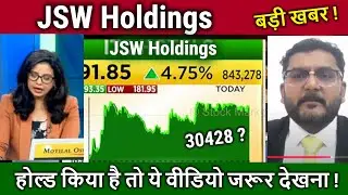 JSW Holdings share latest news,jsw holding share analysis,jsw holding share news,target 2025