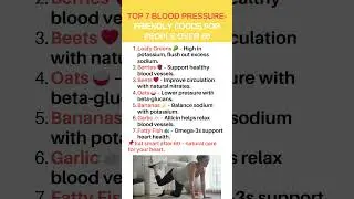 7 Foods That Lower Blood Pressure Naturally &ndash; A Must for Senior Health