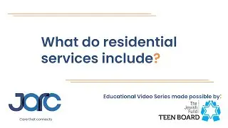 What do residential services include?