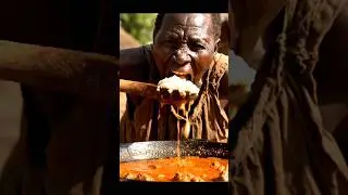 Authentic African Village Cooking | Brave Granny Style #shorts #africantribe #africanlife #cooking