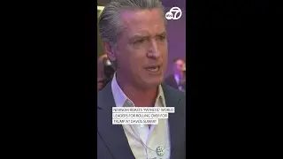 Newsom roasts 'pathetic' world leaders for rolling over for Trump at Davos summit