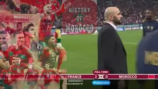 THE GIANT's KILLER defeated | Apreciate to Morocco new #Worldcup History #france #morocco