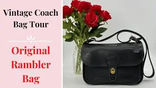 Vintage Coach Bag Tour | Original Rambler Bag | Cristina Moda Vintage Shop