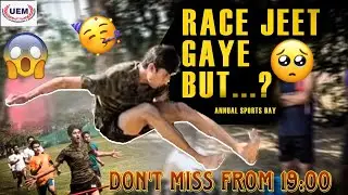 🥳Annual Sports Day of College 2k24|UEM|Race jeet gaya but?🥺|Zaid Khan Stunts|#viral #youtube #flips