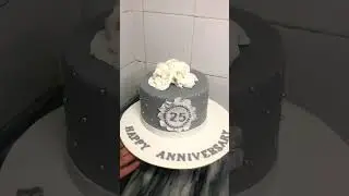 25 anniversary cake |silver anniversary | cake design #anniversary #silveranniversary #viral #yt