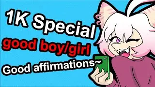 Furry ASMR 1K kisses for my good boy/Good girl~ | Good affirmations, Mouth sounds~