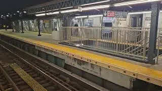 Manhattan and Queens Bound F Train To Jamaica-179TH Street, Queens @ 18TH Avenue Subway Station