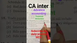 CA inter advance accounting MCQ PW रामबाण book #relaxingmusic