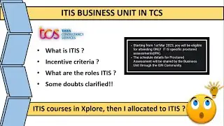 ITIS business unit | 2023 batch | role of ITIS | BU allocated people must watch | incentives | IPA