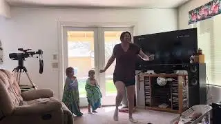 My sister, Amy Townsend, singing and dancing to her own album