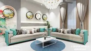 Beautiful Living Room & Kitchen Interior Walkthrough | Must-See Design |  Functional Home |