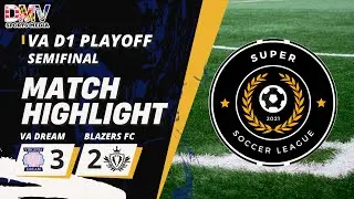 SSL VA D1 ПЛЕЙ-ОФФ ПОЛУФИНАЛА ОСНОВНЫЕ МОМЕНТЫ Virginia Dream против Blazers FC