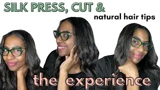 My Salon Visit for A Silk Press and Professional Cut on My Fine Natural Hair