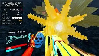 Ultrakill speedrun 5-2 44.694 (rejected: i forgot to turn on steam overlay /: )
