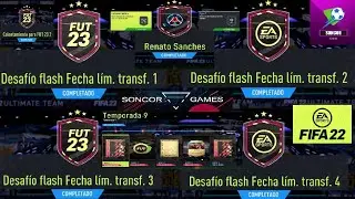 FIFA 22 DESAFIO FLASH LIM.TRANSF. 1-2-3 Y 4 / RENATO SANCHES / ANALIZAMOS LA TEMPORADA 9 / 12 SOBRES