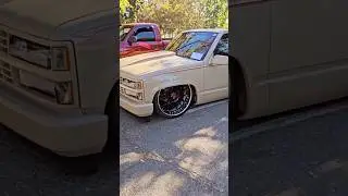 Bagged OBS Chevy Silverado on Forgiato Rims 🥷🏿 #baggedtrucks #droppedtrucks #obschevy #obstruck