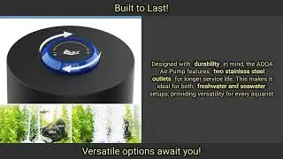 AQQA Aquarium Air Pump Review: The Ultimate Solution for Your Fish Tank
