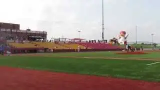 Travis Throws out the first Pitch at Florence Freedom