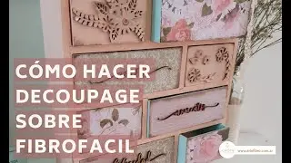 C&oacute;mo aplicar decoupage en fibrofacil - MARINA CAPANO - ARTEFIBRO