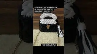 #HandcraftedBag#EthnicSlingBag#TasselBag#ChainShoulderStrap#ElegantDesign#shorts#shortsvideo