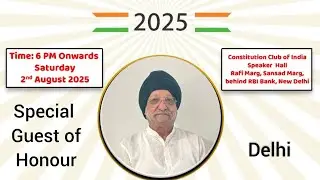 Atmanirbhar face of Bharat 2025 |Awareness on early Heart attack|constitution Club|Jagdip S. Kahlon 