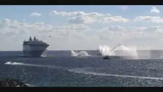 Allure of the Seas Arrival at Port Everglades Inlet in Ft Lauderdale, Florida 11/11/2010