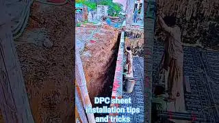 Installing DPC Sheet on Site | Real Construction Footage#shots #shortvideo #shorts #dpc #ytshorts