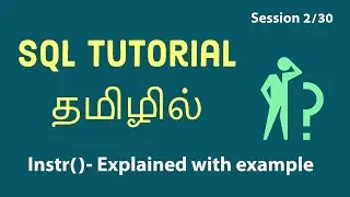 Instr in Oracle SQL Tutorial in TAMIL | Oracle SQL tutorial in TAMIL