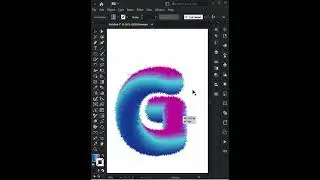 3D blend Text Effect in illustrator #shorts