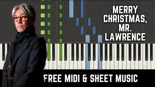 Ryuichi Sakamoto - Merry Christmas, Mr. Lawrence | Piano Tutorial [FREE MIDI & SHEET MUSIC]