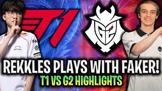 REKKLES PLAYS WITH T1 FAKER! - T1 vs G2 HIGHLIGHTS RED BULL LEAGUE OF ITS OWN 2024