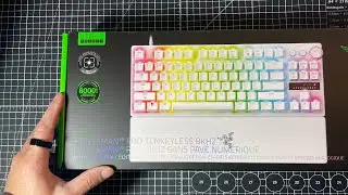 White Razer Huntsman V3 Pro 8k - POV unboxing