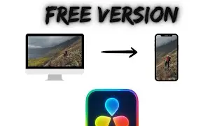 Convert Horizontal Video to Vertical in DaVinci Resolve for free !