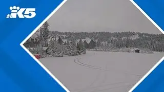 First snow seen in north Cascades